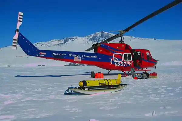 NSF Helicopter and Glider in Antarctica