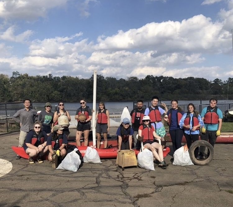 This past weekend, the DMCS graduate and undergraduate students partnered with RU Adventure Recreation to clean up the Raritan!